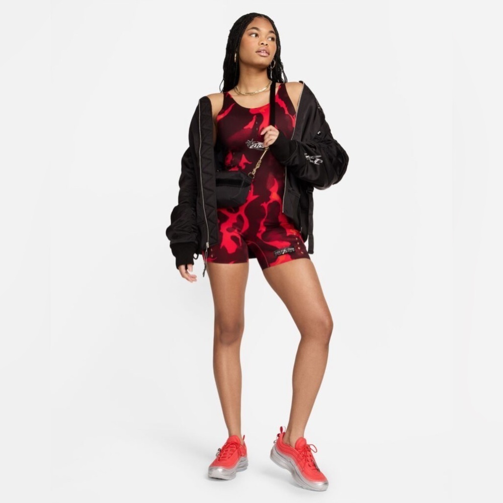 🔥 Nike x Megan Thee Stallion Bodysuit Jumpsuit | XS SOLD OUT Online & in Stores - Picture 2 of 16